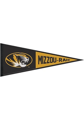 Missouri Tigers 13x32 Slogan Pennant - Black