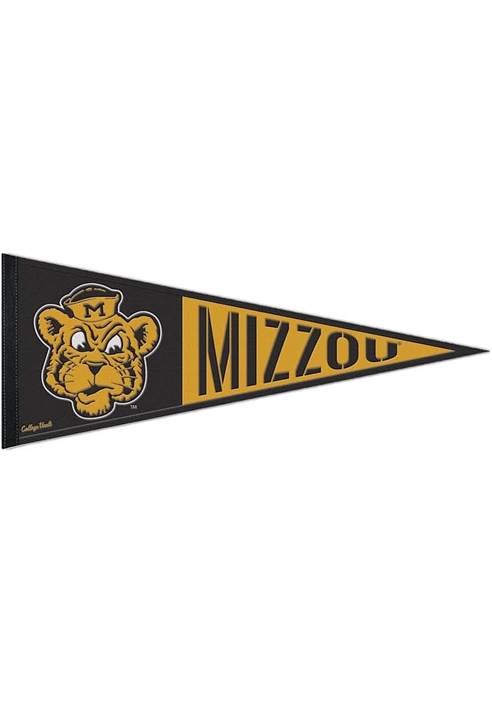 Missouri Tigers 13x32 Vault Logo Pennant - Black