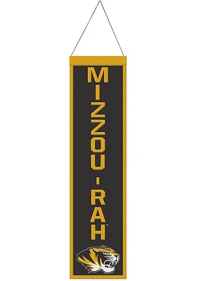 Missouri Tigers 8x32 Slogan Banner - Black