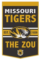 Missouri Tigers 24x38 Slogan Banner - Black