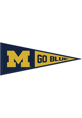 Michigan Wolverines 13x32 Slogan Pennant - Blue