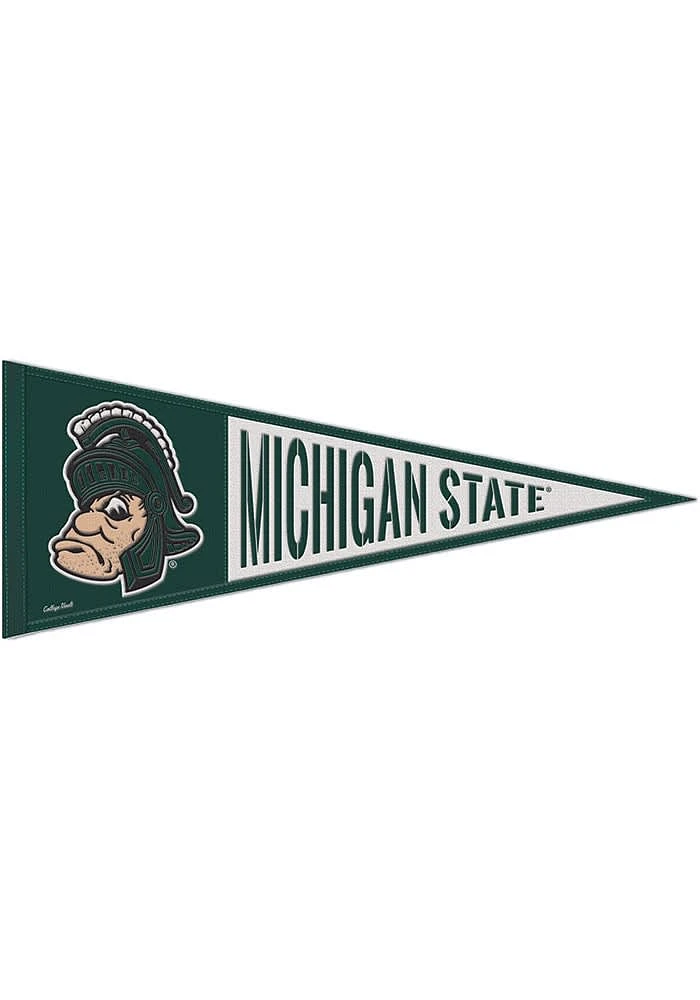 Michigan State Spartans 13x32 Vault Logo Pennant - Green