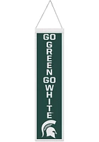 Michigan State Spartans 8x32 Slogan Banner - Green