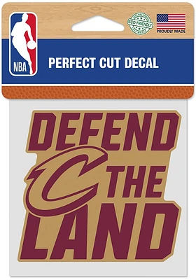 Cleveland Cavaliers 4x4 Slogan Auto Decal - Maroon