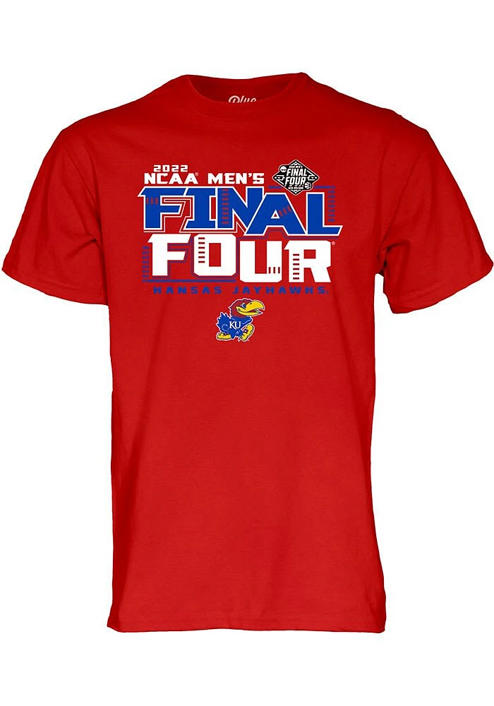 Kansas Jayhawks Red Bold 2022 Final Four Alumni Short Sleeve T Shirt