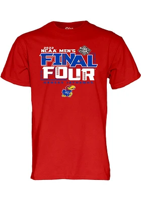Kansas Jayhawks Red Bold 2022 Final Four Alumni Short Sleeve T Shirt