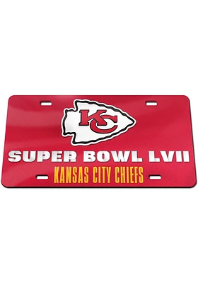 Kansas City Chiefs Red 2022 SB Bound Design Car Accessory License Plate