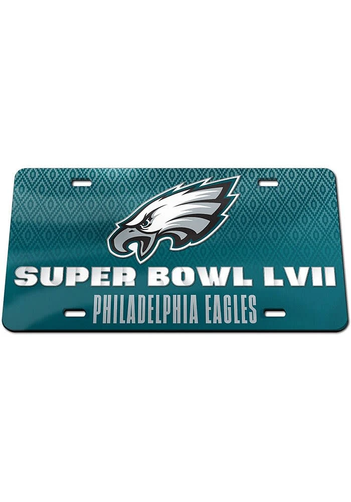 Philadelphia Eagles Midnight Green 2022 Super Bowl Bound Car Accessory License Plate