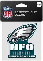 Philadelphia Eagles 2022 Conf Champs 4x4 Auto Decal - Midnight Green