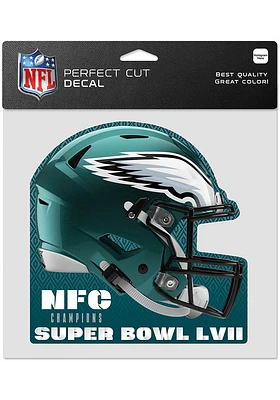 Philadelphia Eagles 2022 Conf Champs 8x8 Auto Decal - Midnight Green