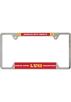 Kansas City Chiefs 2022 Super Bowl Champs Metal License Plate Frame - Red