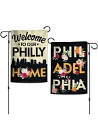 Philadelphia 2-Sided Garden Flag - Black