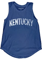 Kentucky Womens Blue Lennon Wordmark Tank Top