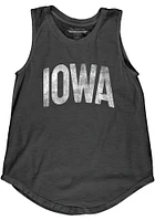 Iowa Womens Charcoal Lennon Wordmark Tank Top