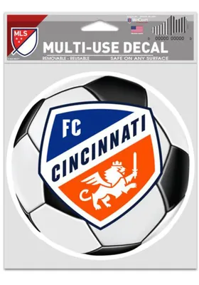 FC Cincinnati 3.75x5 Ball Fan Auto Decal - Blue