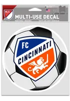 FC Cincinnati 3.75x5 Ball Fan Auto Decal - Blue