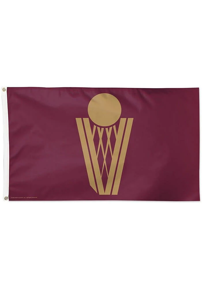 Cleveland Cavaliers 3x5 Ft Silk Screen Grommet Flag - Maroon
