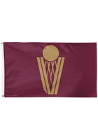 Cleveland Cavaliers 3x5 Ft Silk Screen Grommet Flag - Maroon