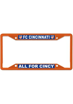 FC Cincinnati Color Metal License Frame