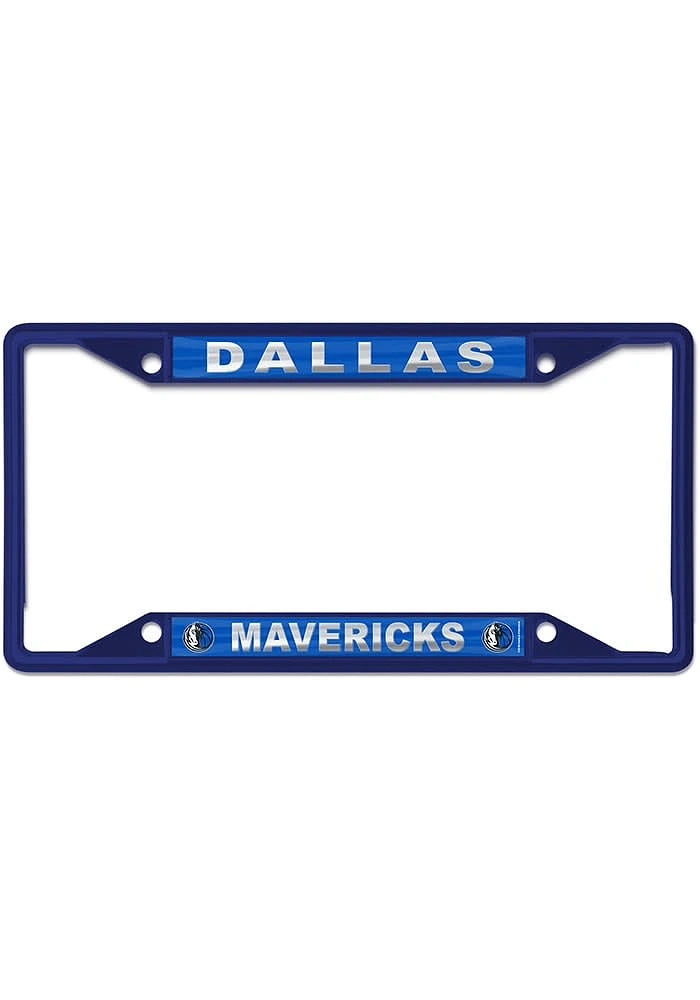 Dallas Mavericks Color Metal License Frame