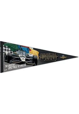 Indianapolis 12X30 PREMIUM Pennant - Black
