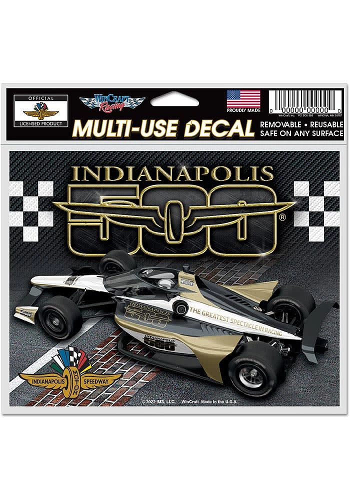 Indianapolis MULTI USE 5.75X5.5 Auto Decal - Black