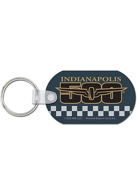 Indy 500 ALUMINUM Keychain - Black