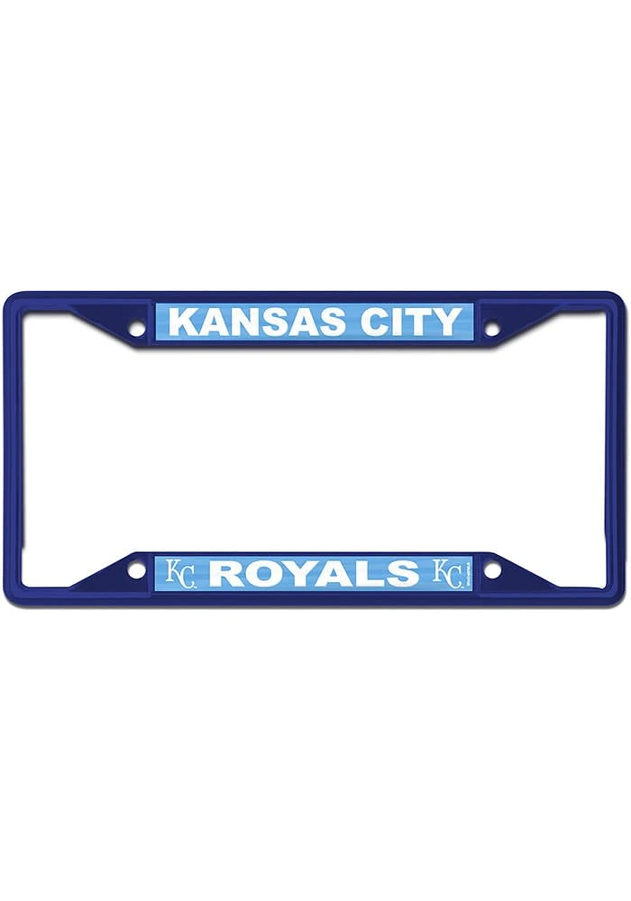 Kansas City Royals Color Metal License Plate Frame - Blue