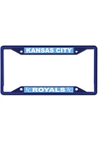 Kansas City Royals Color Metal License Plate Frame - Blue