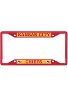 Kansas City Chiefs Color Metal License Plate Frame - Red