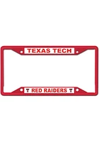 Texas Tech Red Raiders Color Metal License Plate Frame - Red