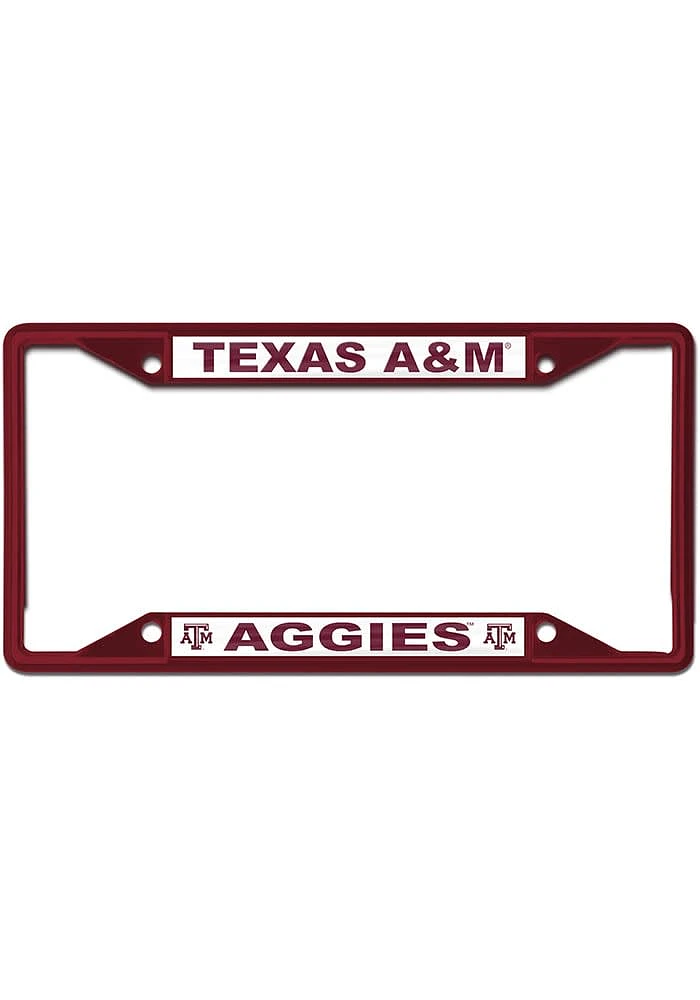 Texas A&M Aggies Color Metal License Frame