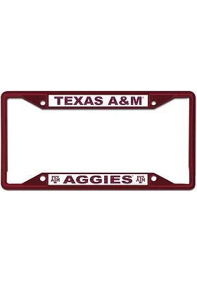 Texas A&M Aggies Color Metal License Frame