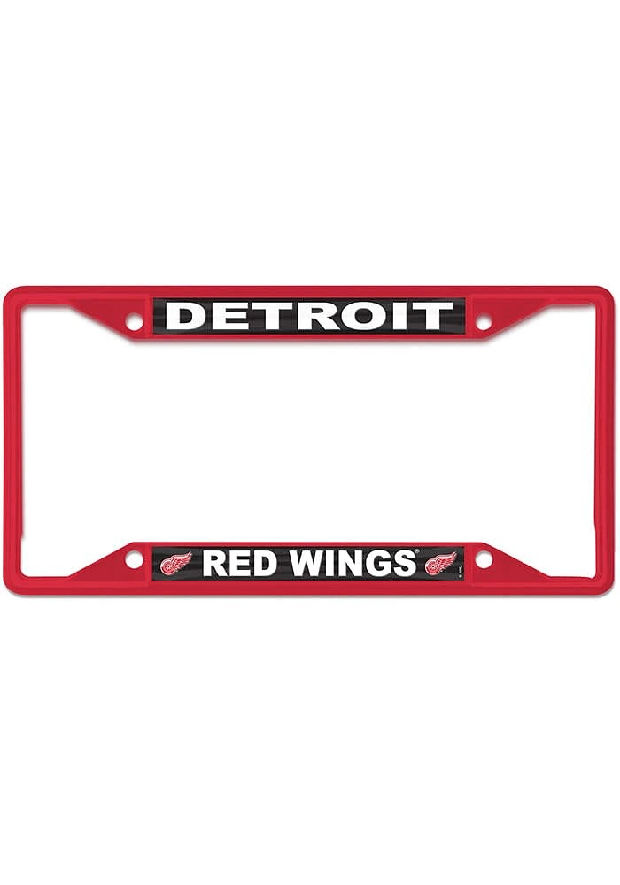 Detroit Red Wings Color Metal License Plate Frame - Red