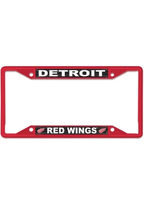 Detroit Red Wings Color Metal License Plate Frame - Red