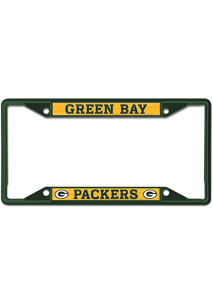 Green Bay Packers Color Metal License Plate Frame - Green
