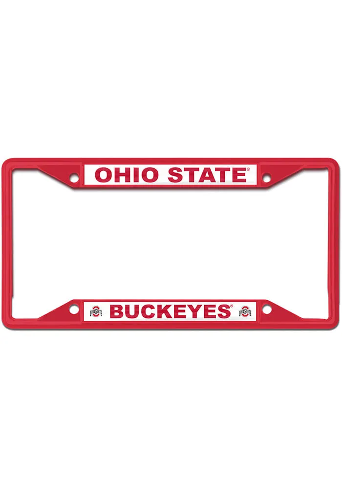 Ohio State Buckeyes Color Metal License Frame