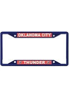 Oklahoma City Thunder Color Metal License Plate Frame - Blue