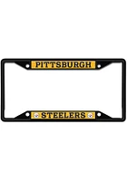 Pittsburgh Steelers Color Metal License Plate Frame - Black