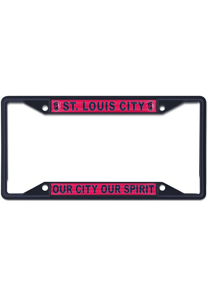 St Louis City SC Color Metal License Plate Frame - Navy Blue