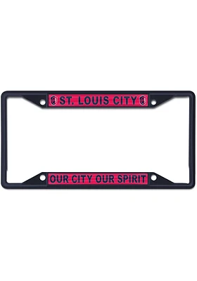 St Louis City SC Color Metal License Plate Frame - Navy Blue