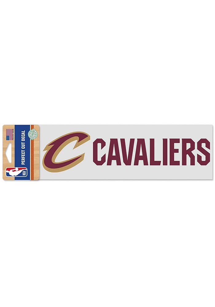 Cleveland Cavaliers 3x10 Inch Logo Script Auto Decal - Maroon
