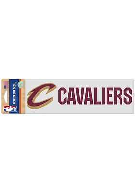 Cleveland Cavaliers 3x10 Inch Logo Script Auto Decal - Maroon