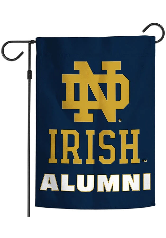 Notre Dame Fighting Irish Alumni 12x18 Inch Garden Flag - Navy Blue