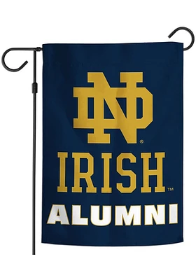 Notre Dame Fighting Irish Alumni 12x18 Inch Garden Flag - Navy Blue