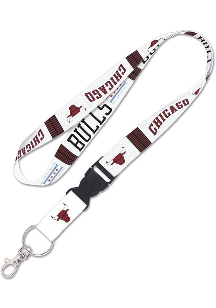 Chicago Bulls 1 Inch Detachable Buckle Lanyard