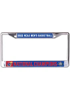 Kansas Jayhawks 2022 National Champs Metallic License Plate Frame - Red