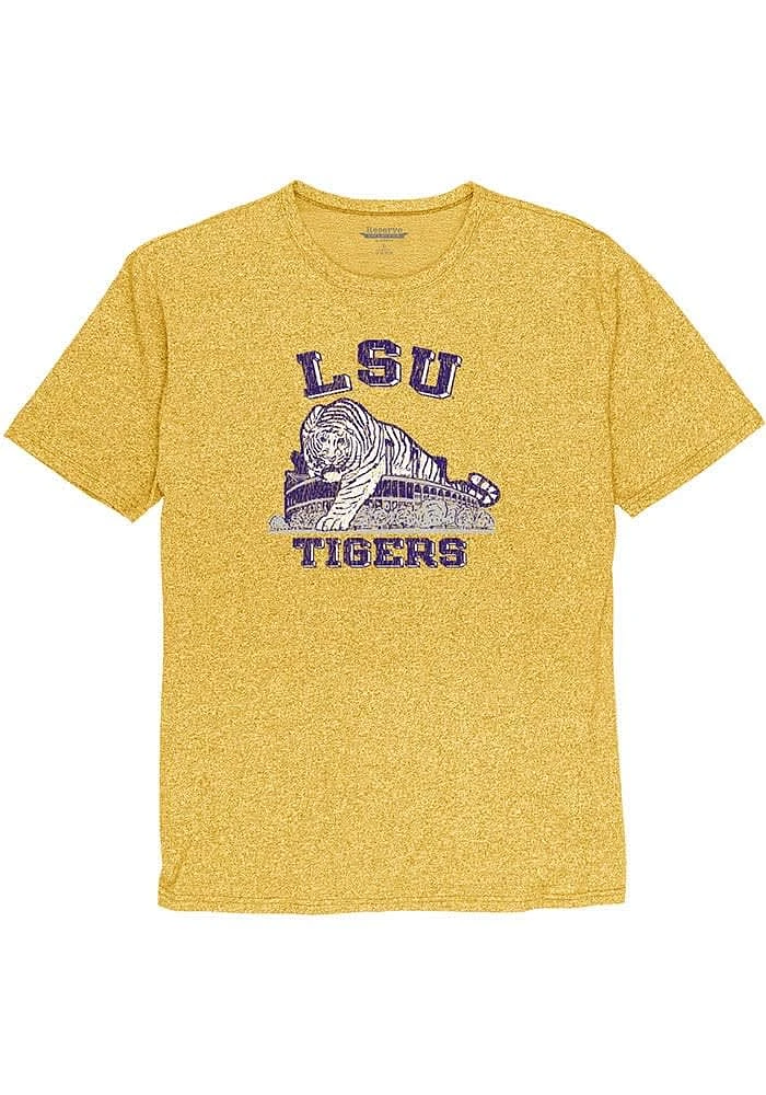 LSU Tigers Gold Tiger Stadium Short Sleeve T Shirt