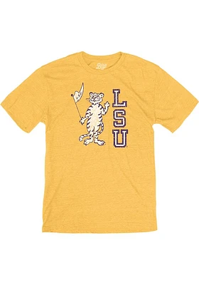 LSU Tigers Gold Vault Mascot Short Sleeve Fashion T Shirt