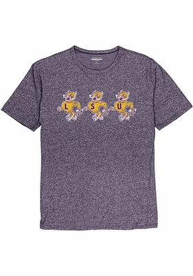 LSU Tigers Purple Running Short Sleeve T Shirt